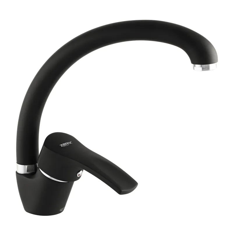Кухонний змішувач Zerix YUB 279 чорний ZX2794 Харків - фото 1