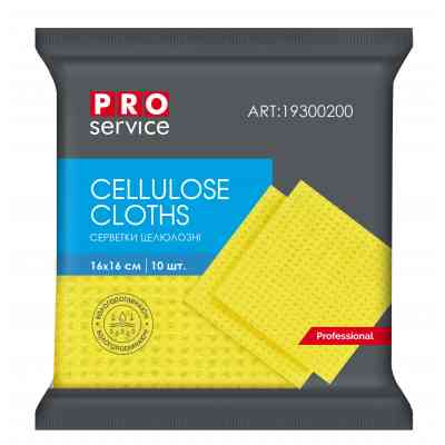 Салфетки для уборки PRO service Standard целлюлозные Желтые 10 шт. (4823071607727) Винница
