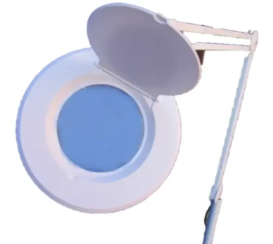 Лампа лупа підлогові на колесах на штативі з 120 LED діодами , з кришкою , збільшення 5 діоптрій . Київ