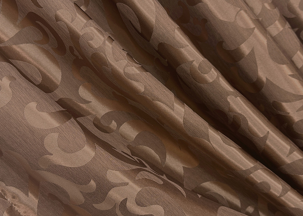 Шторна тканина жаккард, колекція "Вензель", висота 2,8м колір світло-коричневий 478ш Київ - фото 16