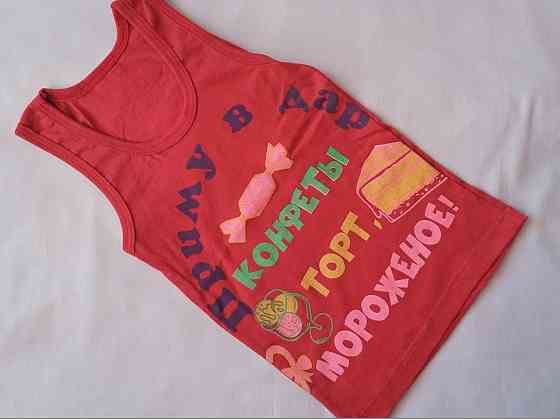Майка для дівчинки з принтом 100-110 см різнобарвний Київ
