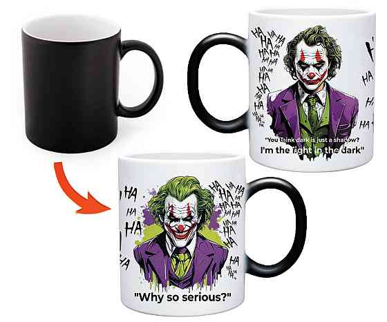 Чашка "Джокер" Joker | Керамічна 330 мл | Подарунок кіноману Одеса