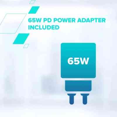 Зарядний пристрій Canyon 4-in-1 wireless charging stand 30W + charger 65W + cable 1.0m black (CNS-WCS405B) Вінниця