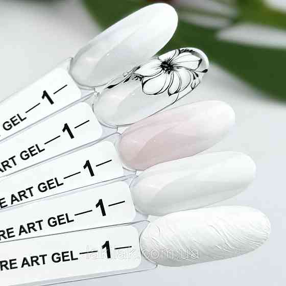 Гель-фарба для омбре Crooz Art gel ombre № 01 (молочно-білий) 3мл Херсон