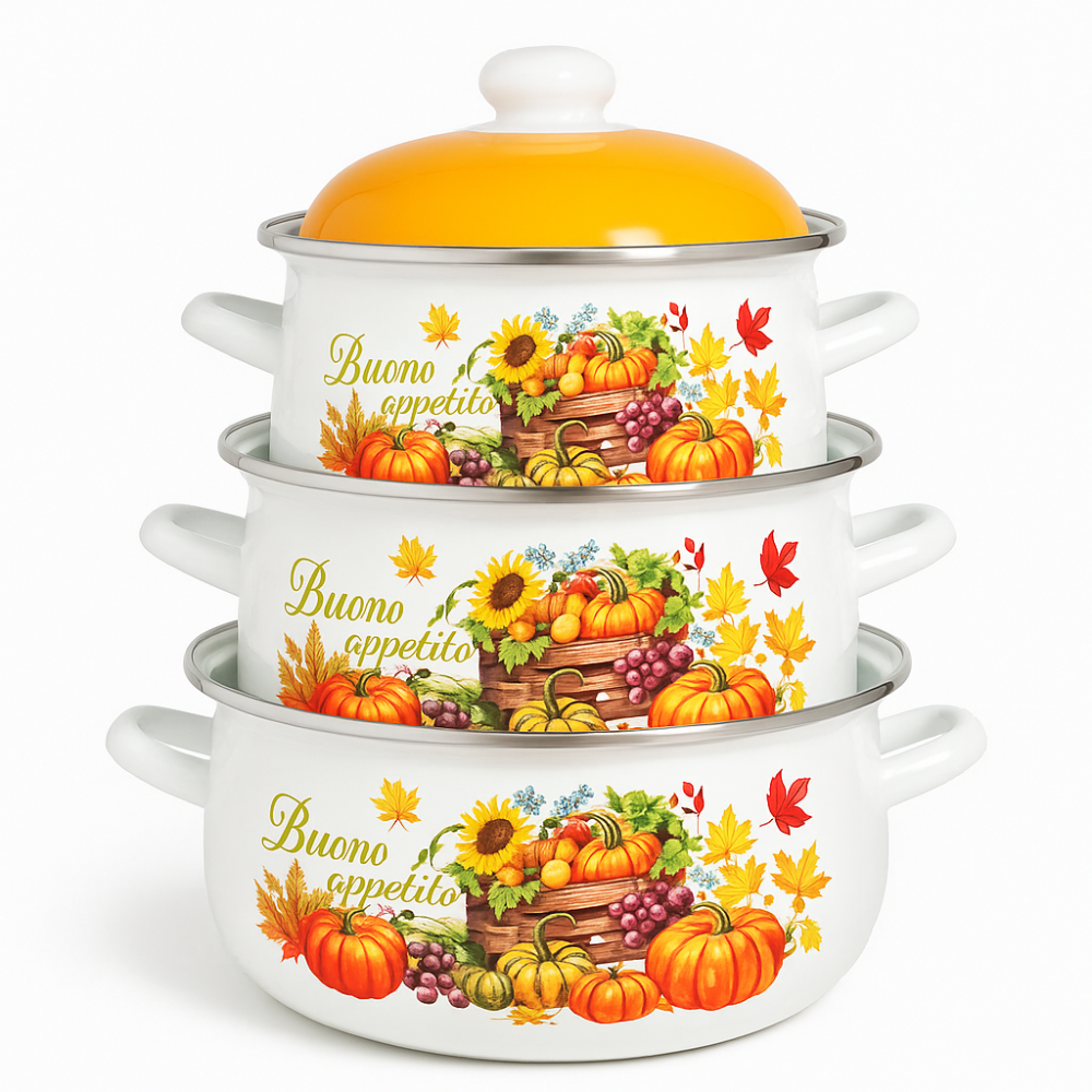 Набір каструль для приготування з кришками, Набір каструль з кришками для кухні великих VT-12 Львів - фото 7