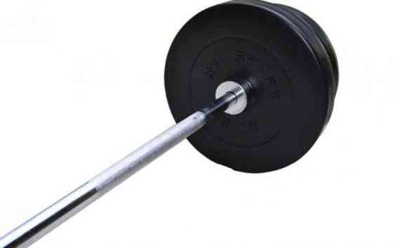 Штанга олімпійська набірна на 135 кг Гантелі, гирі, штанги і диски в ударостійкому пластику Київ