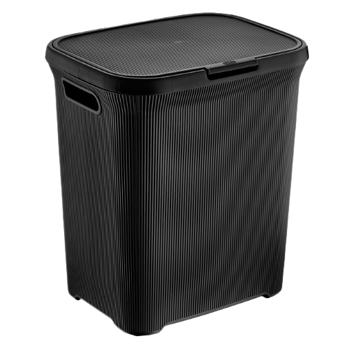 LINE кошик для білизни 52л (1) (чорний) Житомир - фото 1