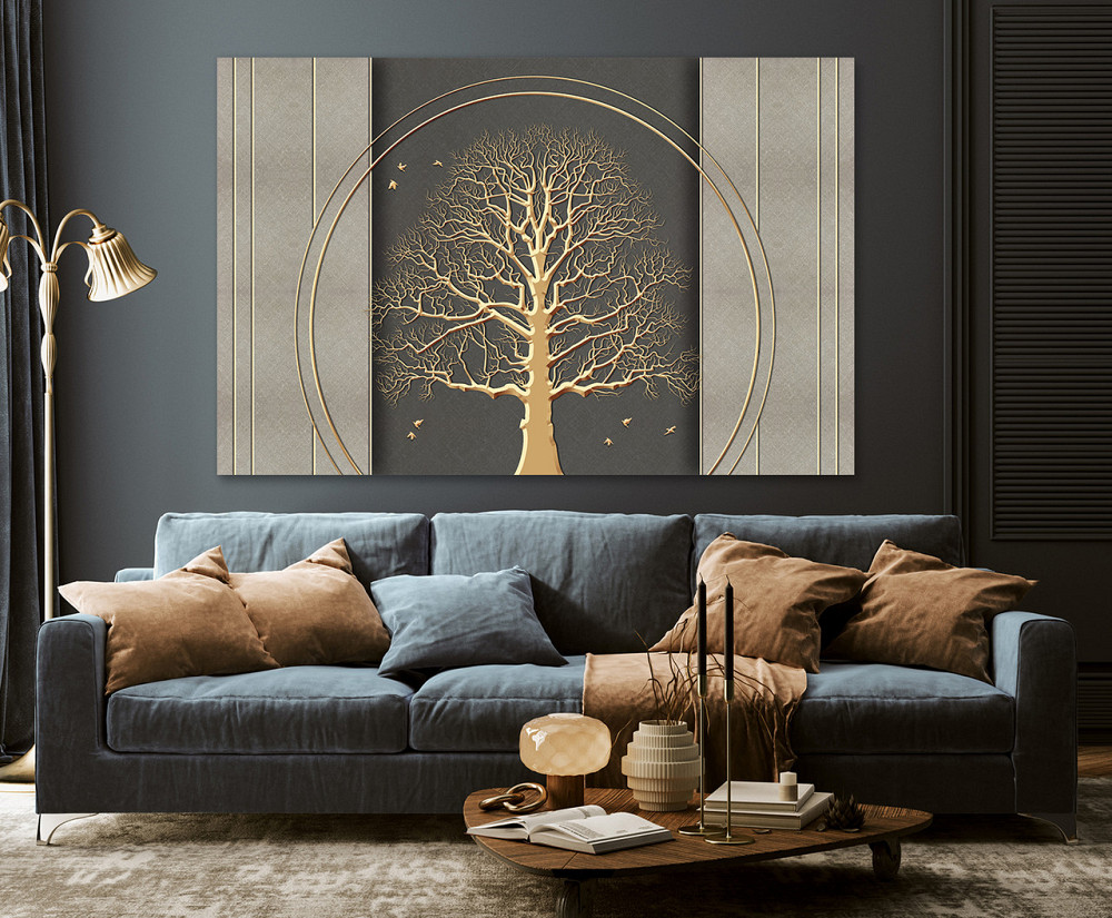 Картина полотно у вітальню / спальню Дерево  MLP_192  ( 60х30см ) 90х180см Київ - фото 3