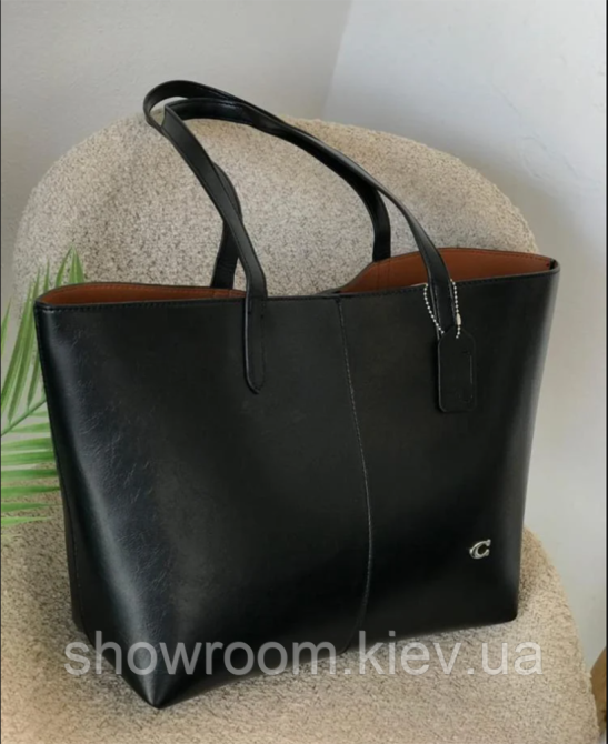 Брендовая женская сумка шоппер Coach (8503-1) Киев - изображение 3