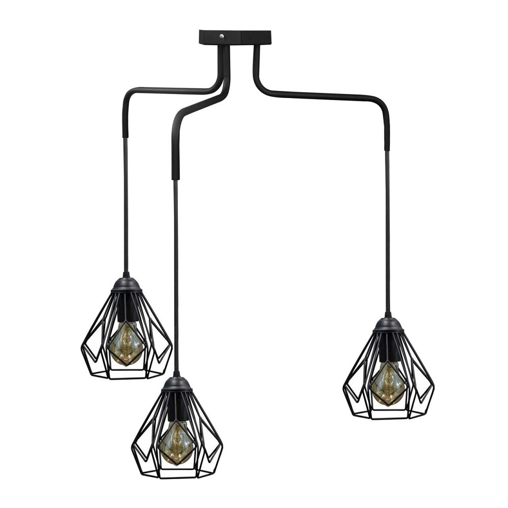 Лофт світильник підвісний Е27-3 Milan NL 1538-3 Київ - фото 1