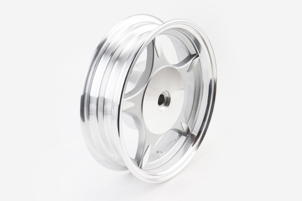 Диск задній литий MT2,50x10 Z19 для 4Т (бараб. гальм., d-110мм) "5 променів" сірий, тип 1 Киев - изображение 1