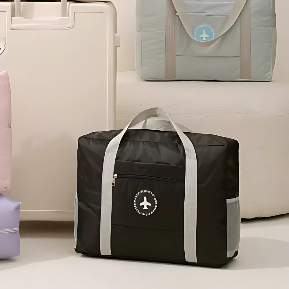 Сумка для подорожей, дорожня, портативна сумка для одягу, речей з відсіком для аксесуарів чорна Кам'янець-Подільський - фото 5