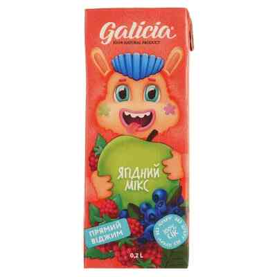 Сік дитячий Galicia Ягідний з м'якоттю із суміші плодів 200 мл (4820209563542) Вінниця