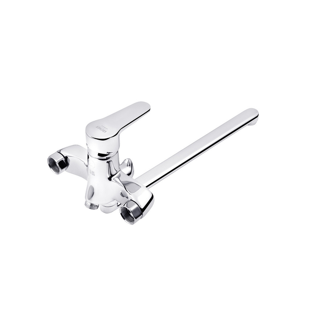 Змішувач для ванни Kroner KRM Elbe - C071 з душовим гарнітуром, хром Київ - фото 4