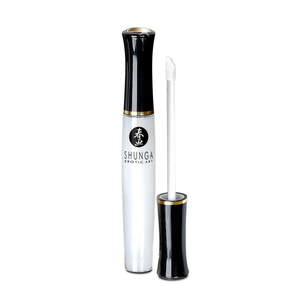 Стимулирующий блеск для губ Shunga LIPGLOSS - Sparkling Strawberry Wine (10 мл), эффект покалывания Sex Aura Киев - изображение 2
