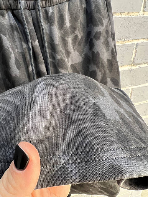 Костюм жіночий A-N 2762 утеплений худі на блискавці з брюками леопардовий графіт, графіт, M Київ - фото 17