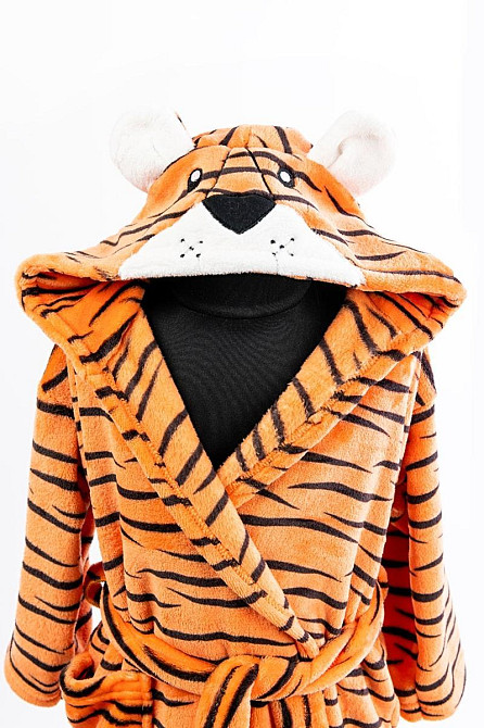 Халат дитячий теплий, оранжевий Тигреня топ Крохатушка одяг Київ - фото 9