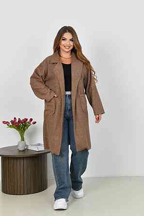 Жіноче стильне пальто з кишенями баранець на флісі Моко, 42/44 Одеса