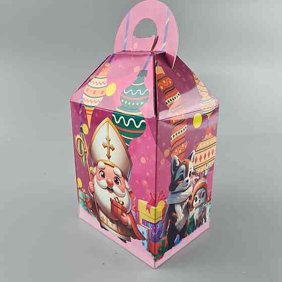 Новогодняя подарочная картонная упаковка для конфет (700грм) №229 