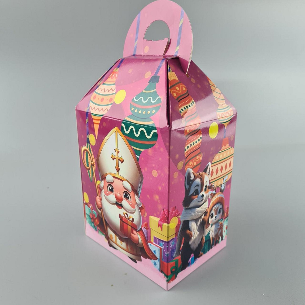 Новогодняя подарочная картонная упаковка для конфет (700грм) №229 