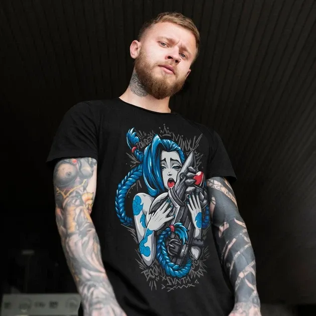 Футболка для підлітка хлопчика з принтом Джинкс Touch Me Розмір 160 Anime10905 Дніпро - фото 4