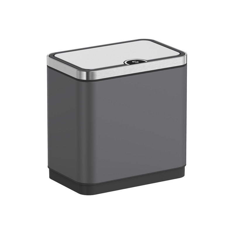 Відро для сміття сенсорне прямокутне Koer TC-020212-07 12 л колір графіт нерж. сталь антипалец (KR5585) Чернівці - фото 1