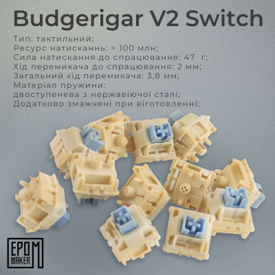 Клавиатура Epomaker EK68 65 Budgerigar V2 Switch Hot-Swap RGB Wireless/Bluetooth/USB UA Black (EK68-B-BV2) Винница - изображение 12