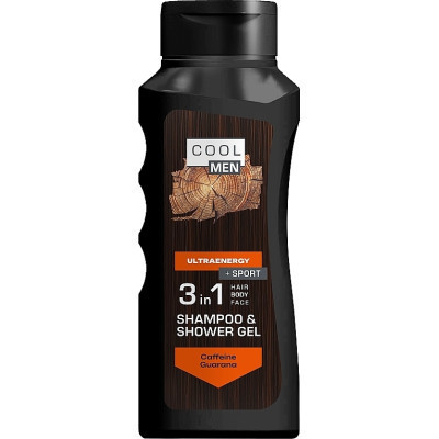 Гель для душа Cool Men Ultraenergy 2 в 1 400 мл (4823015936227) Винница - изображение 1