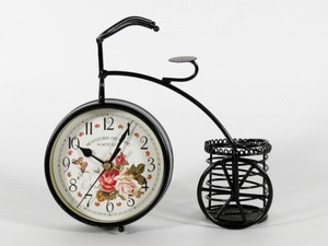 Часы настольные интерьерные Велосипед с корзинкой Киев - изображение 1