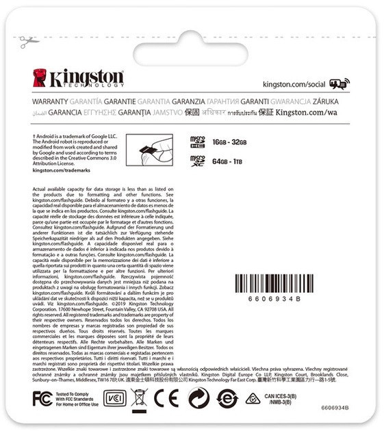 Карта памяти для домофона microSDXC Kingston Canvas Select Plus 64 GB Class 10 А1 UHS-1 Киев - изображение 9