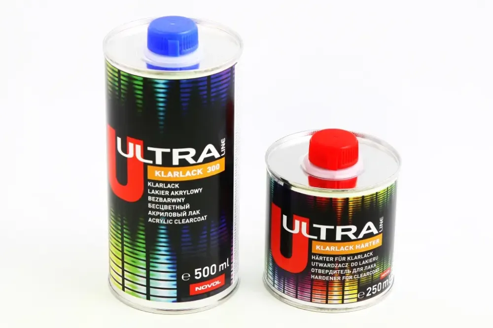 Лак акриловий 2+1 Novol Ultra Line 300 0.5л + відвердитель 0.25л Вінниця - фото 1