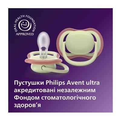 Пустышка Philips AVENT Ultra Air 18+ міс 2 шт жовто-зелена (SCF349/50) Винница