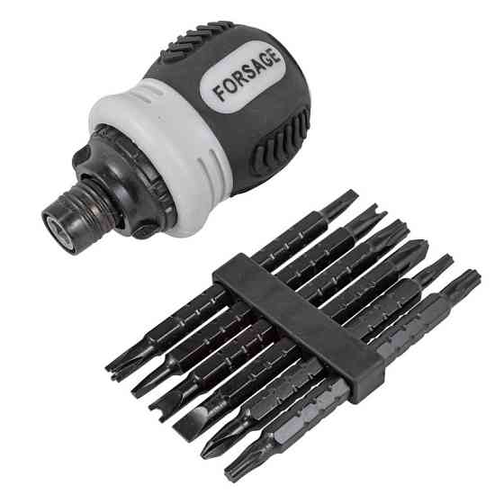 Викрутка реверсивна з набором спеціальних біт, у блістері Одеса