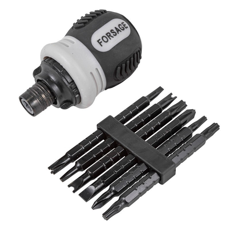 Викрутка реверсивна з набором спеціальних біт, у блістері Одеса - фото 1