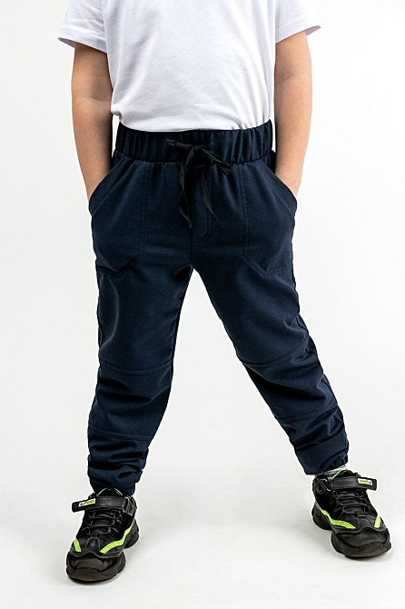 Брюки детские, темно-синие Крохатушка одяг 140, Шнуровка, Брюки, Да, Темно-синий Киев - изображение 1