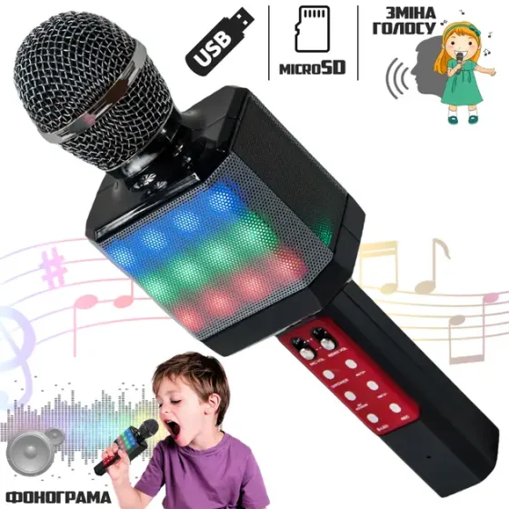 Беспроводной Bluetooth микрофон WS-1828 Микрофон со встроенным динамиком Коломыя