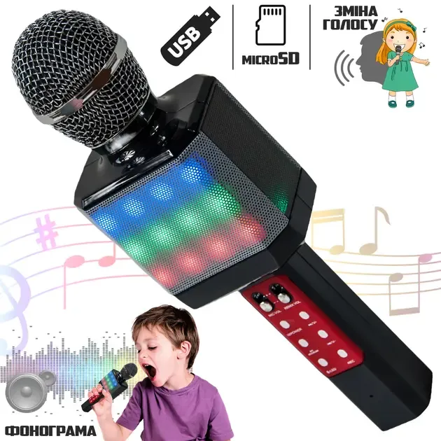 Беспроводной Bluetooth микрофон WS-1828 Микрофон со встроенным динамиком Коломыя - изображение 4