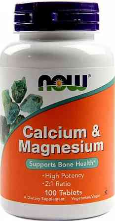 Кальций та магній NOW Cal- Mag 500/250mg - 100 tabs Київ