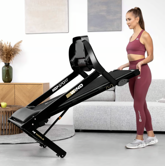 Бігова доріжка Hop-Sport HS-1000LB Wind сірий Київ - фото 8