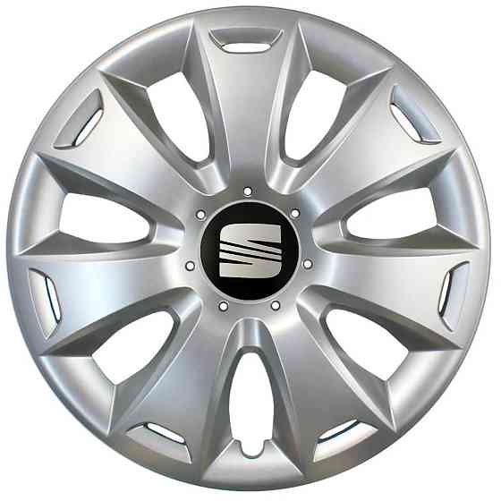 Автомобильные модельные колпаки R15 Seat 335 4шт, SJS, серебряные Киев