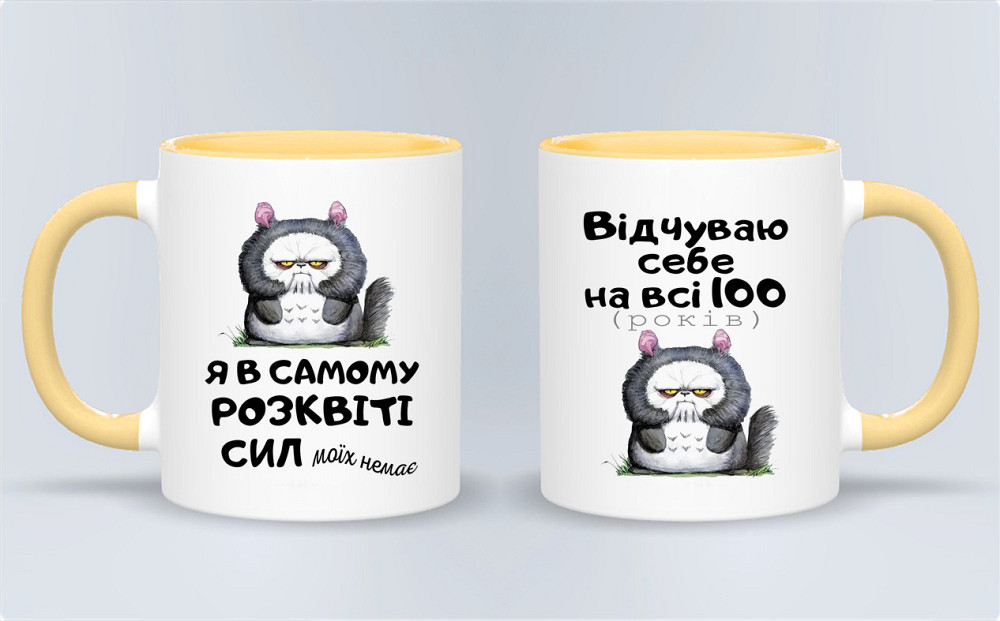 Оригінальний подарунок чашка з принтом "В самому розквіті сил" Одеса - фото 1