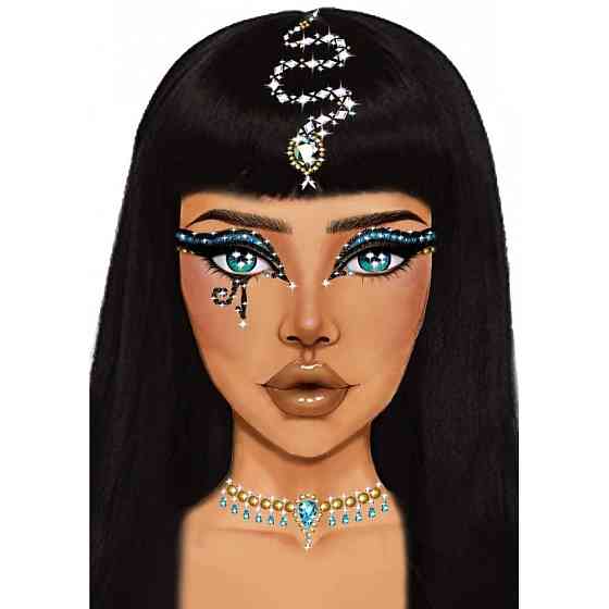 Наклейка з коштовностями Leg Avenue Клеопатри Cleopatra face jewels sticker Sex Aura Київ
