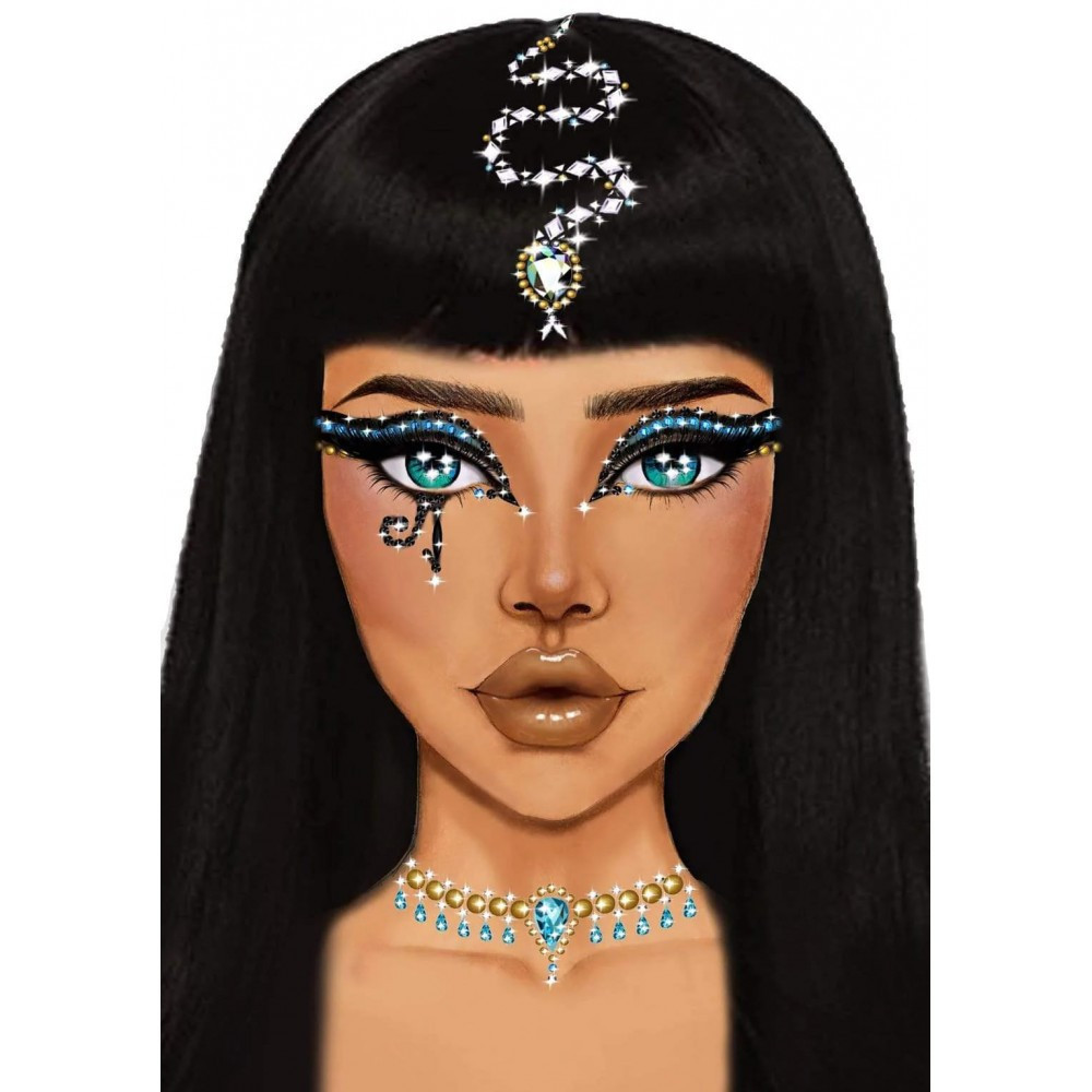 Наклейка з коштовностями Leg Avenue Клеопатри Cleopatra face jewels sticker Sex Aura Київ - фото 1
