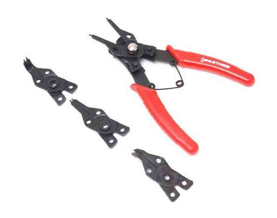 Знімач внутрішніх і зовнішніх стопорних кілець зі змінними "губками", 5пр. (L-155мм), в блістері Одеса