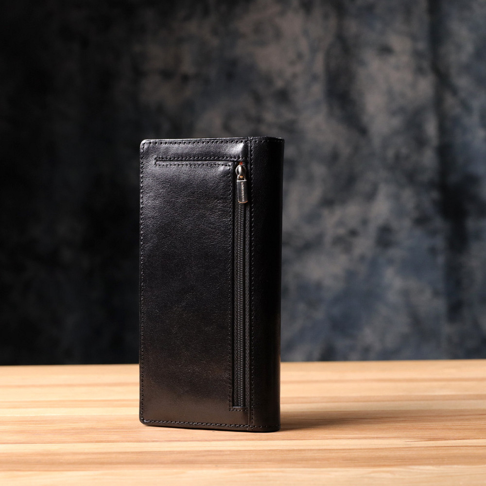 Красивый женский кошелек из глянцевой натуральной кожи Tony Perotti 20892_1 (1902 nero) Черный Киев - изображение 9