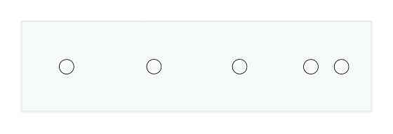 Рамка 4-постова для трьох 1-сенсорних та одного 2-сенсорного вимикачів (1-1-1-2) LIVOLO, загартоване скло, біла, 294×80 мм (VL-P701/01/01/02-8W) Коломия