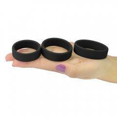 Ерекційні кільця - Power Plus Soft Silicone Pro Ring Black Sex Aura Київ - фото 4