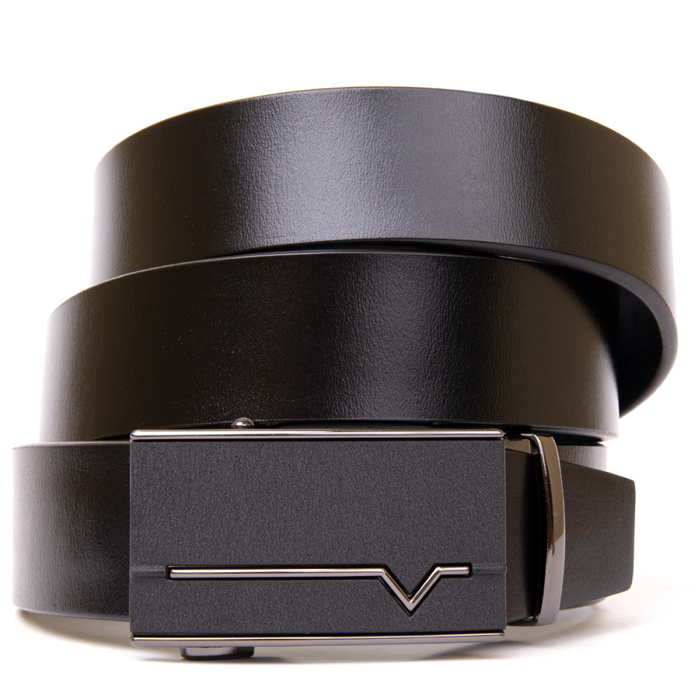 Ремень автомат мужской Vintage 20384 Черный Киев - изображение 1