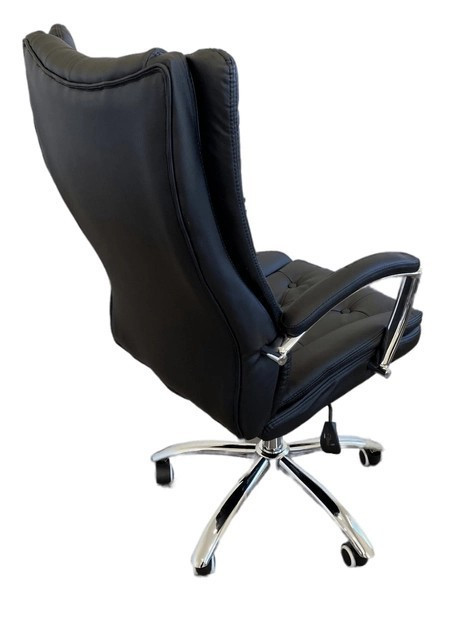 Офисное кресло руководителя Tehforward Cezar хром Anyfix Черный Киев - изображение 7