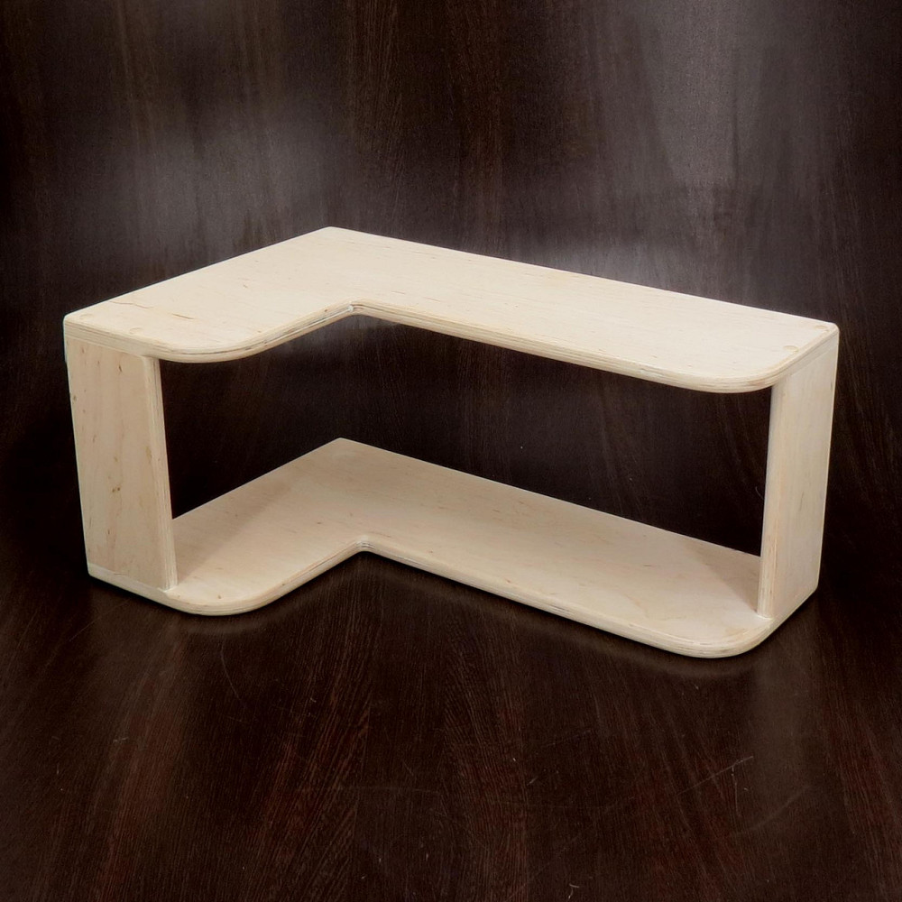 Угловая настенная полка 